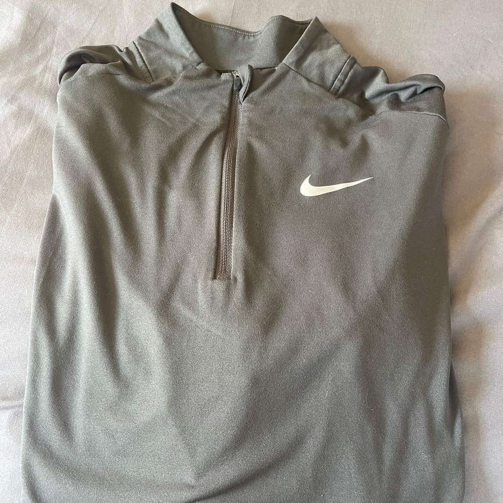 Nike Gray Quarter-Zip Pullover